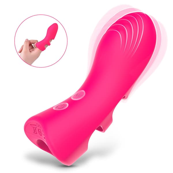 Finger Silikon 10-Frekvens Vibration Finger Vibrator