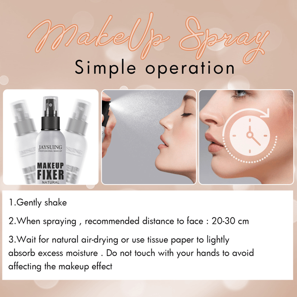 Settingspray - vanntett, langvarig, forfriskende settingspray