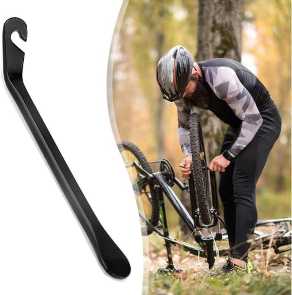 Slitstarka däckjärn för cykel - 3 st kolstål