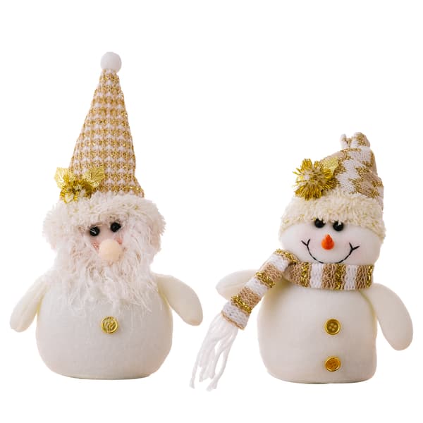 2 julepynt snemand figur ornament