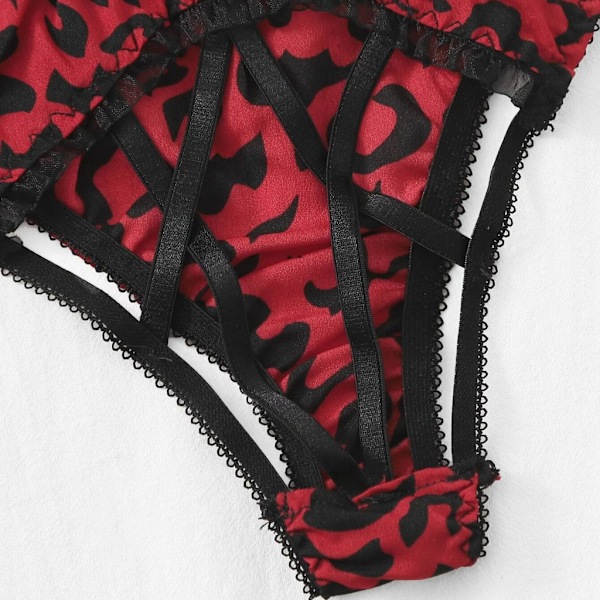 Röd urholkad väststil sexig lingerie