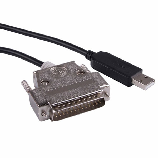 Högkvalitativ helt ny USB till DB25 RS232 Seriell Adapter Konverter Kabel Null Modem för Sharp X68K X68000 PC Kommunikations Programmering