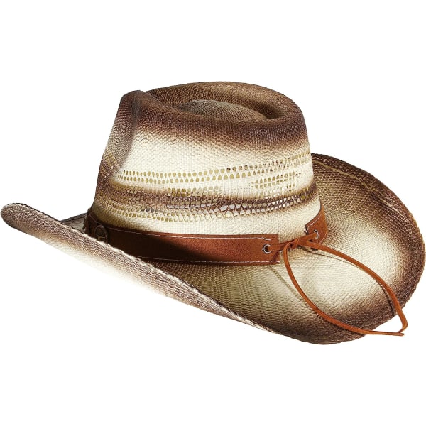 Western Outback Cowboyhatt Herr Dam Stil Halm Filt Western Bull