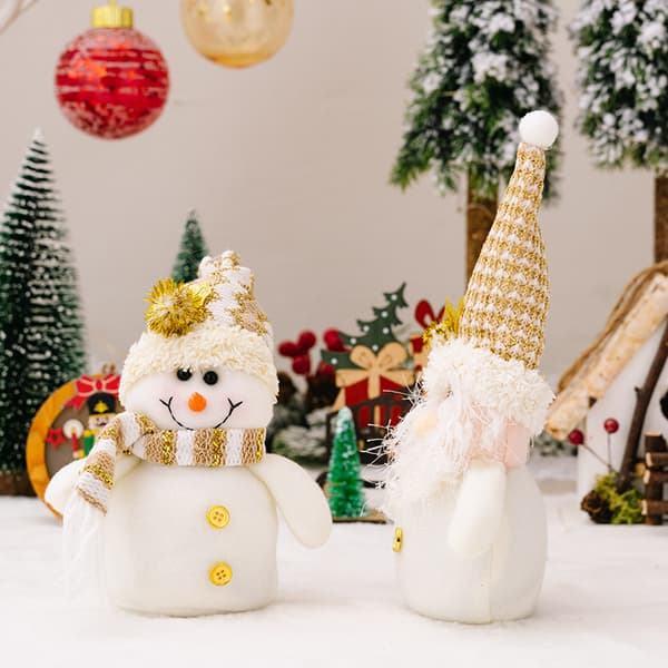 2 julepynt snemand figur ornament