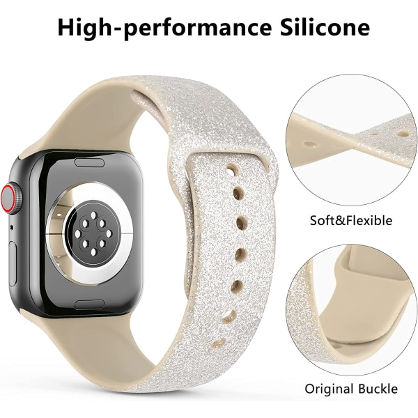 [3 PACK] Band kompatibla med Apple Watch Band 41 mm 40 mm 3pcs 2 38/40/41mm-L