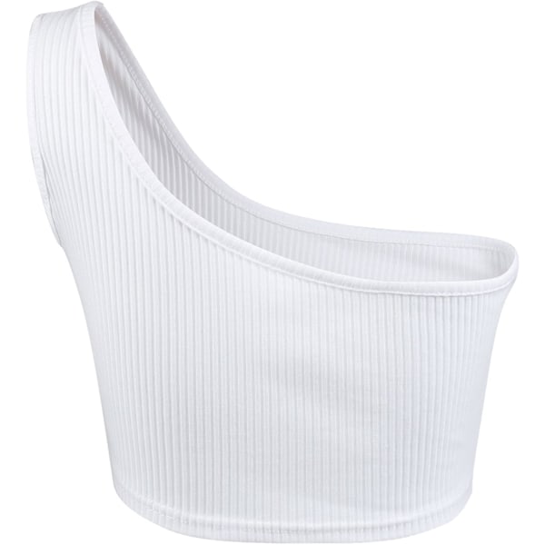 2025 Senaste Modell Dam Sexig Urskuren Crop Tanktopp En Axel Ärmlös Axelbandslinne Basic Slim Fit Crop Top