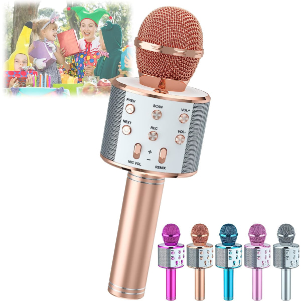 Karaokemikrofon för barn, handhållen Bluetooth mikrofon