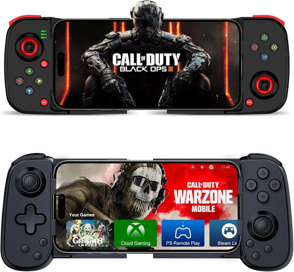 2025 Seneste Model 2 stk. Mobil Gaming Controller til iPhone/Android - Trådløs Controller
