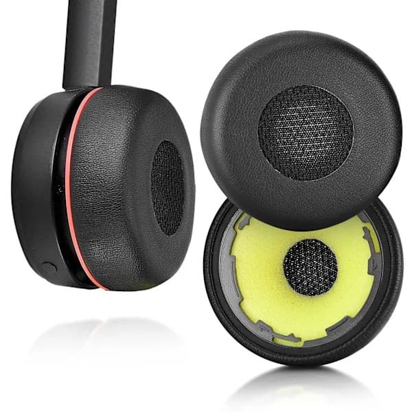 Ørepuder til Jabra Evolve 75 / 75+ / 75 UC / 75MS Sort Sort