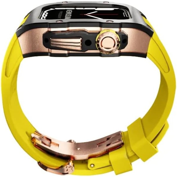 Rm mod-kit för Apple Watch Series 8 7 45 mm Metall Yellowbr FOR 8 7 45MM