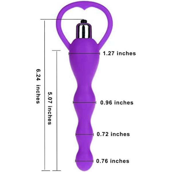 2025 Senaste Modell Vibrerande Analkulor Butt Plug, Graderad Design Silikon Anal Vibrator Vattentät
