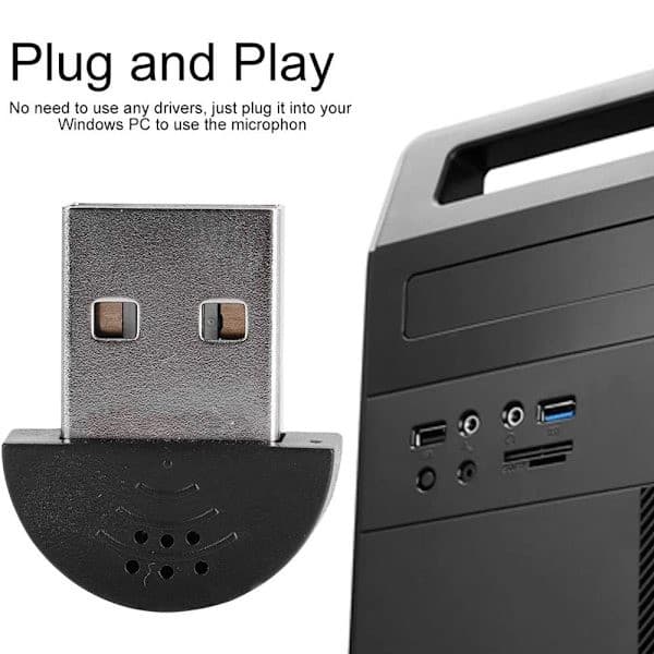 USB-mikrofon - Sort
