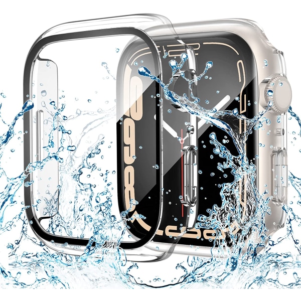 Vattentätt case för Apple Watch 41mm Series 7 Clear 41mm