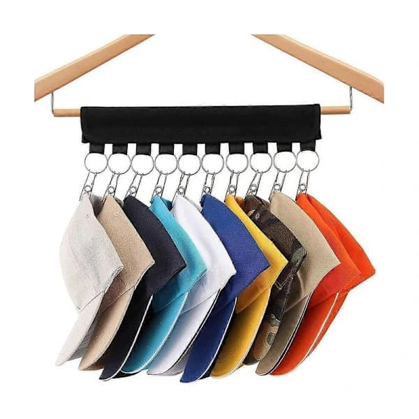 Hatteholder - Hatteholder, Multifunktionel Tøjstativ - Garderobe Organizer Ekspert, Sort