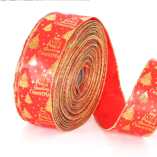 3 rullar monogrammerade band juldekorationer