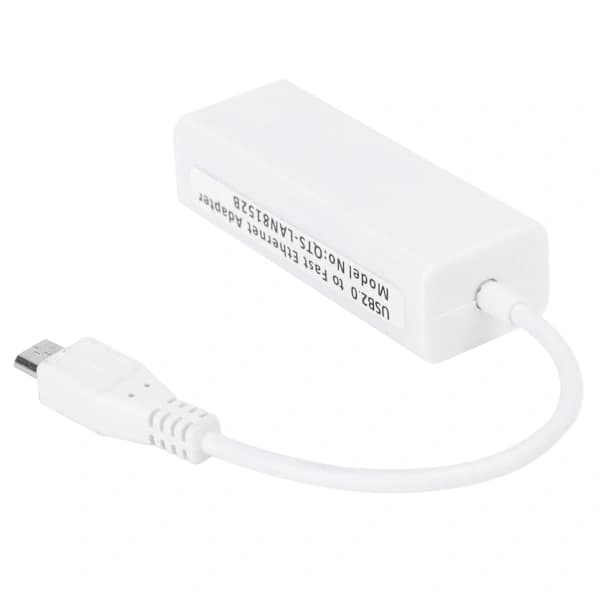 Netværkskortadapter Micro USB til RJ45 Ethernet-port til Raspberry Pi Zero 1.3/W bundkort{F2}