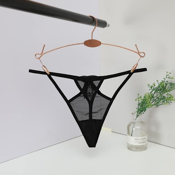 2025 Senaste Modell Dam Silkeslen G-string Underkläder 6-pack Sexiga Nylon Stretchiga T-Back Stringtrosor