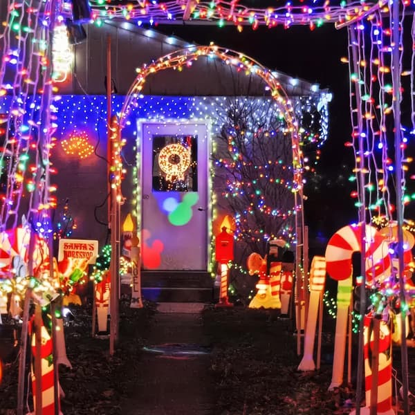 valonauha (monivärinen, 100 LED-valoa)