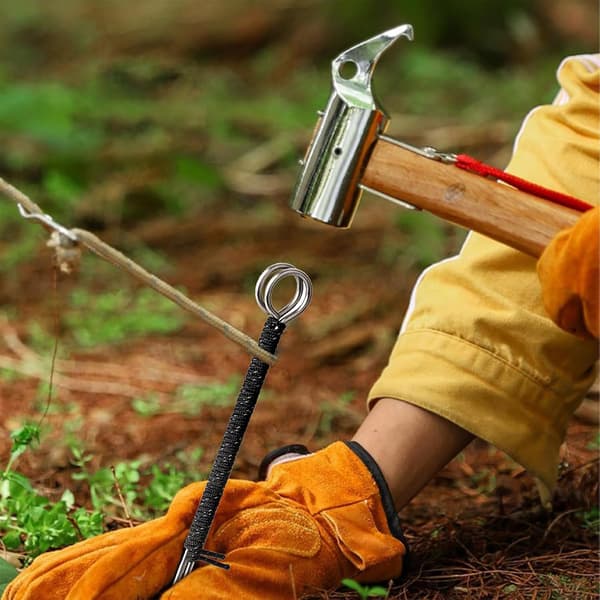 Teltplugger, plugger til telt, kraftige teltplugger, teltspiker i rustfritt stål, bakkeplugger for backpacking, rustbestandige teltplugger, campingplugger for hardt underlag