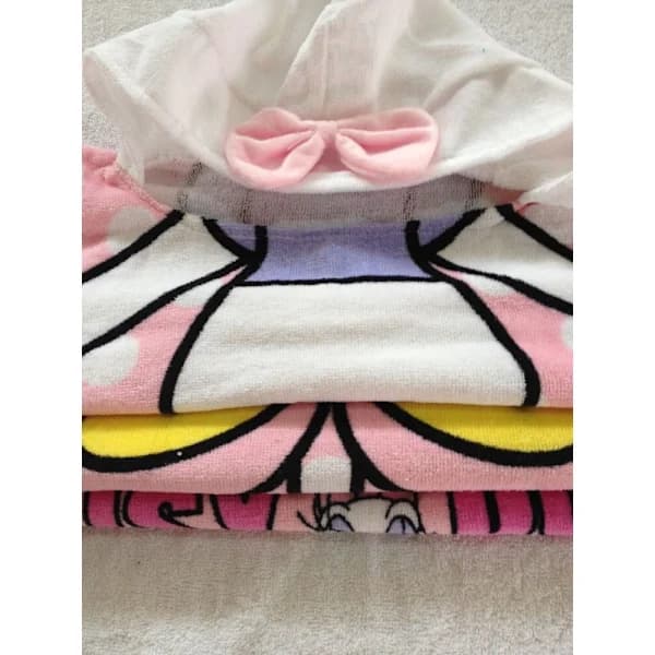 Badehåndkle, gutt Poncho One Size rosa