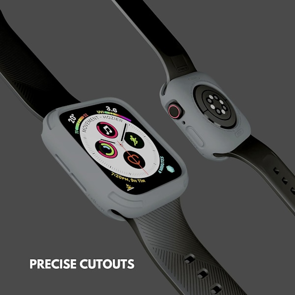 Kompatibel med Apple Watch 44mm Bumper Case Shark Grey 44mm