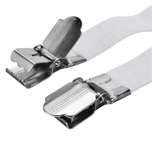 8 stk/sæt Elastiske Lagner Clips Dobbeltender Clips Faste Seler