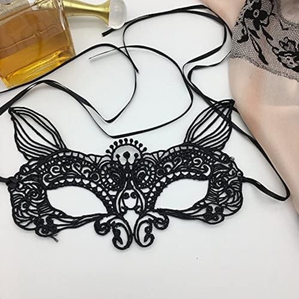 2025 Senaste Modell 15 st Maskeradmasker, Venetiansk Ögonmask Sexig Kvinna Spetsmask för Halloween Karneval Kostymfest Bal Cospla