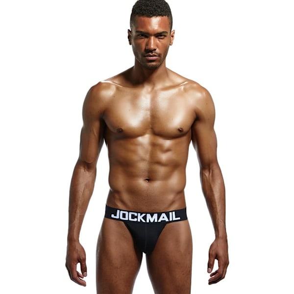 2025 Senaste Modell Herr Jockstrap Underkläder Bred Bälte Atletisk Stöd Herr Trosor Sport Underkläder Jock Strap 204svart XX-Large
