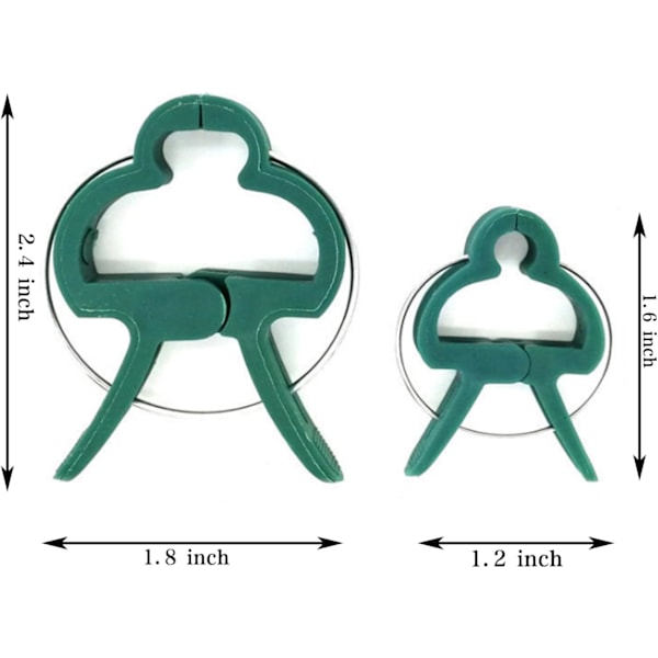 Växtstödsklämmor, 80 st Skonsamma Blomväxtklämmor för Att Stödja Klätterväxter