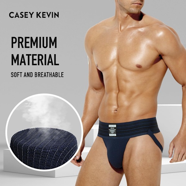 2025 Senaste Modell  Jockstraps För Män Jock Strap Bred Linning Atletiska Stöd Sexiga Underkläder  A10-ck2213-blue   Large