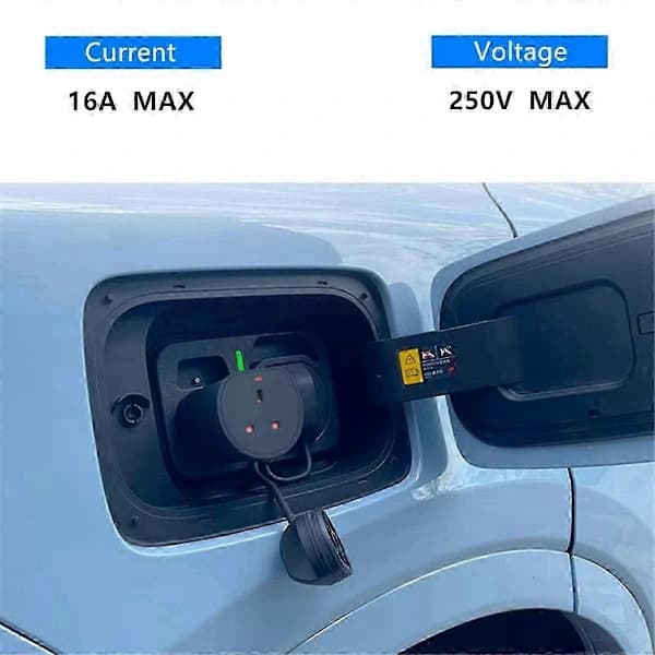 2L urladdare för typ 2 EU-kontakt bilurladdning E-kabeladapter
