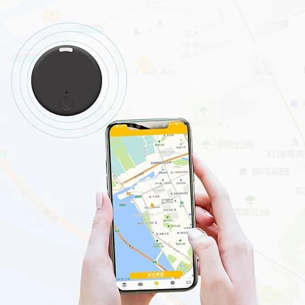 4 stk. GPS-tracker Smart Locator med Bluetooth, Mini trådløs tracker, nøkkel