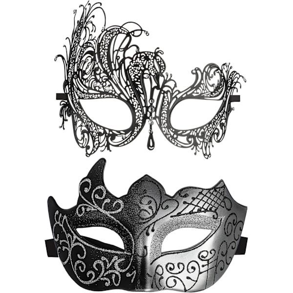 2025 Senaste Modell Venetiansk Maskeradmask för Kvinnor Par Bästisar-Bal, Maskerader, Mardi Gras, Halloween och Fester Kostymmask Bl