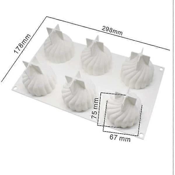 3D Silikon Kake Mousse Form - DIY Bakeform for Dessert