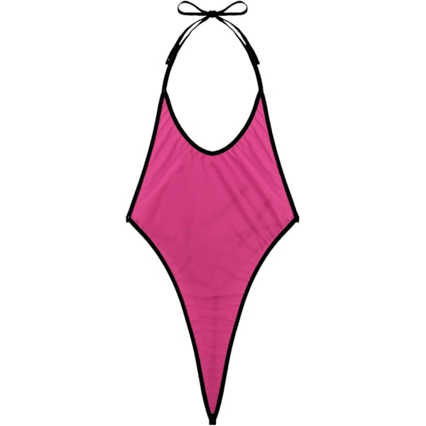 Sling Shot Mikro Bikini Halter Tanga Monokini Baddräkt för Kvinnor