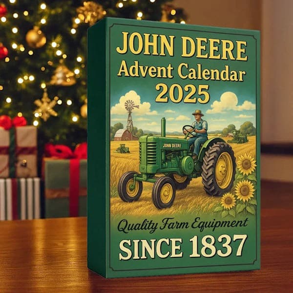 24-dagars John Deere 2025 Traktor Blind Box Adventskalender, Julklapp
