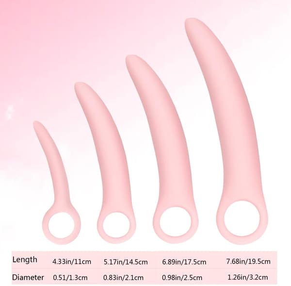 4-pack Silikon Bäckenbottenmuskel Dilator Träningsset