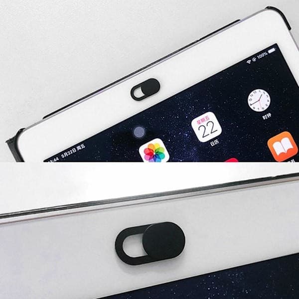 6-pak webcam cover, beskyttelse af privatlivets fred, sort skydedæksel til computerwebcams