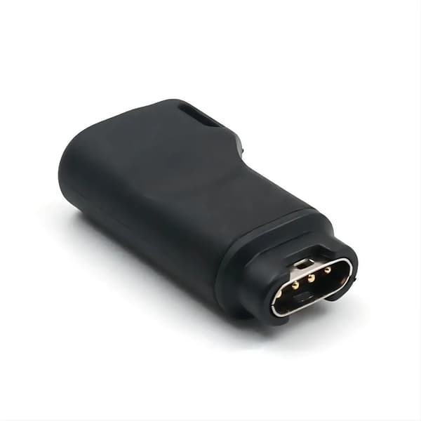 USB-C-sovitin Garmin-kellojen lataamiseen, musta
