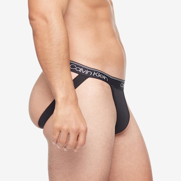 2025 Senaste Modell Herrkalsonger Micro Stretch 3-Pack Jock Strap 3 Svart Medium