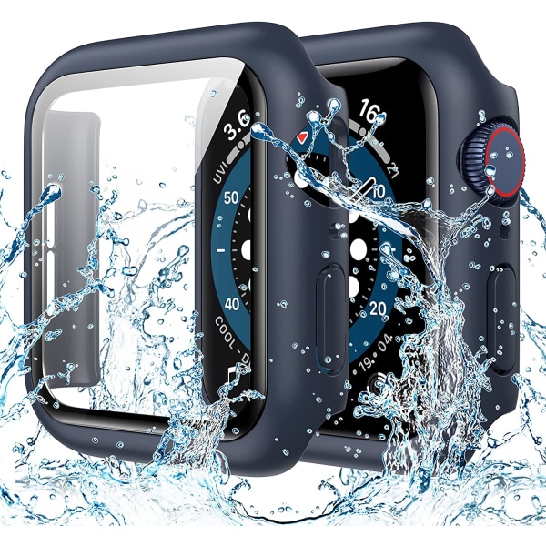 Vattentätt case för Apple Watch 44Mm Se (2:a generationen) Series 6 5 4 Blue 44mm