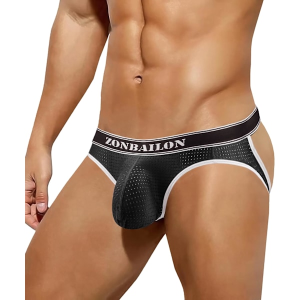 2025 Senaste Modell Herr Jockstrap Underkläder 1st-svart Medium