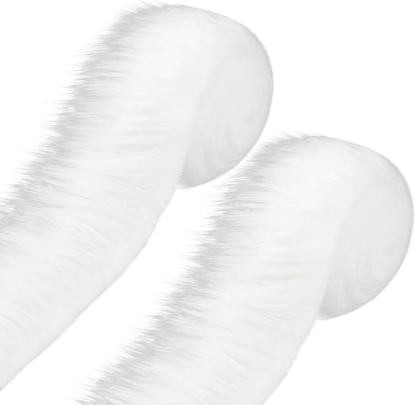 Fluffy fuskepelsbånd til julehåndverk