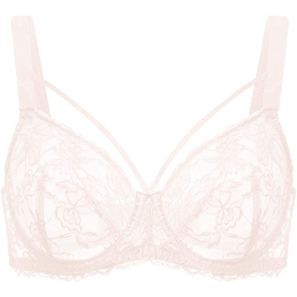 2025 Senaste Modell Minimizer BH för Kvinnor. Ofodrad Icke Vadderad Spets Sexig Plus Size BH Full Figur