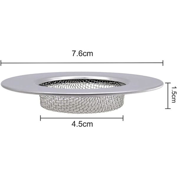 Rostfritt Stål Diskhossil - 2 st, 7,5 cm Dia.