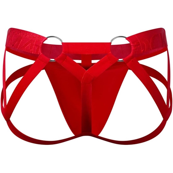 2025 Senaste Modell Herr Mesh Jockstrap Andningsbara Atletiska Stöd Herr Trosor Jock Strap Manliga Underkläder 253röd Large