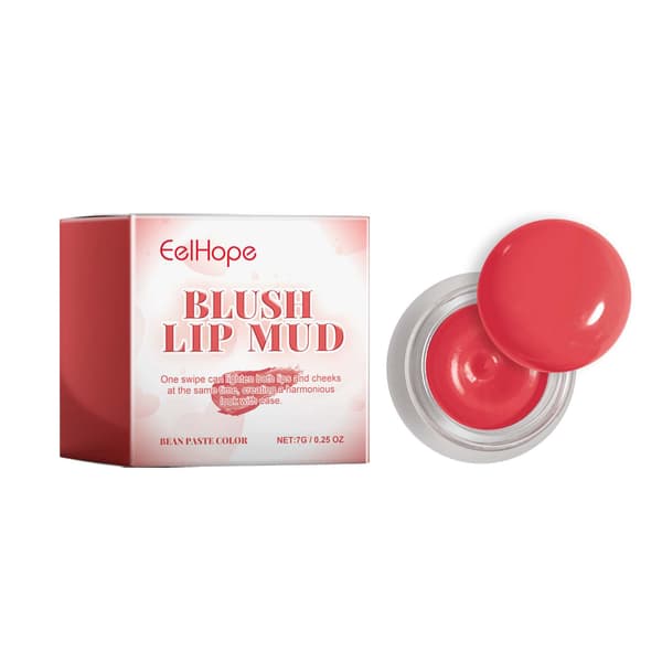 Letvægts fløjlsblush og læbeglanscreme, multifunktionel blush-stick til konturering og makeup.
