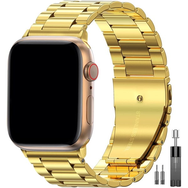 Kompatibel med Apple Watch Band 49mm 45mm 44mm 42mm 41mm Gold 45mm 44mm 42mm 49mm