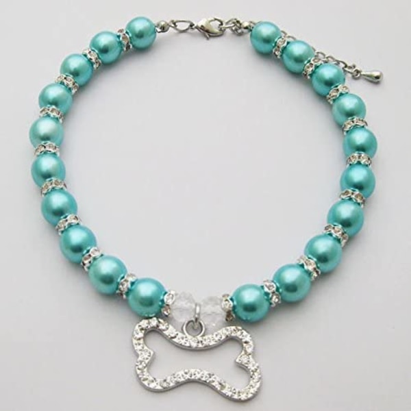 Crystal Dog Pearls Halsband Smycken