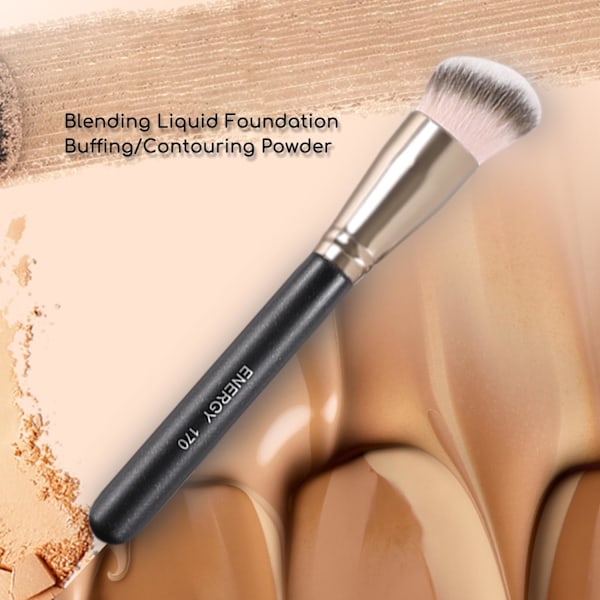 2025 Senaste Modell Foundationborste för Flytande Makeup - Mångsidig Sminkborste för Felfri Foundation- och Bronzerapplikation, Id